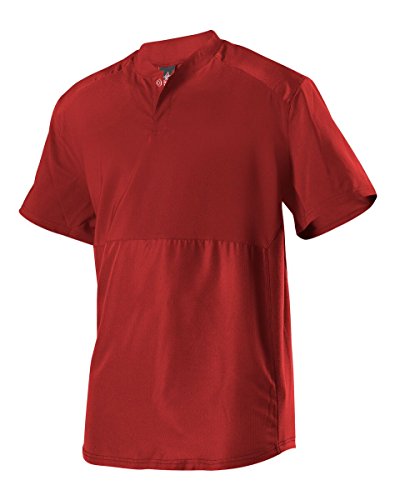 Alleson Athletic Jaqueta masculina adulta unissex de beisebol de manga curta