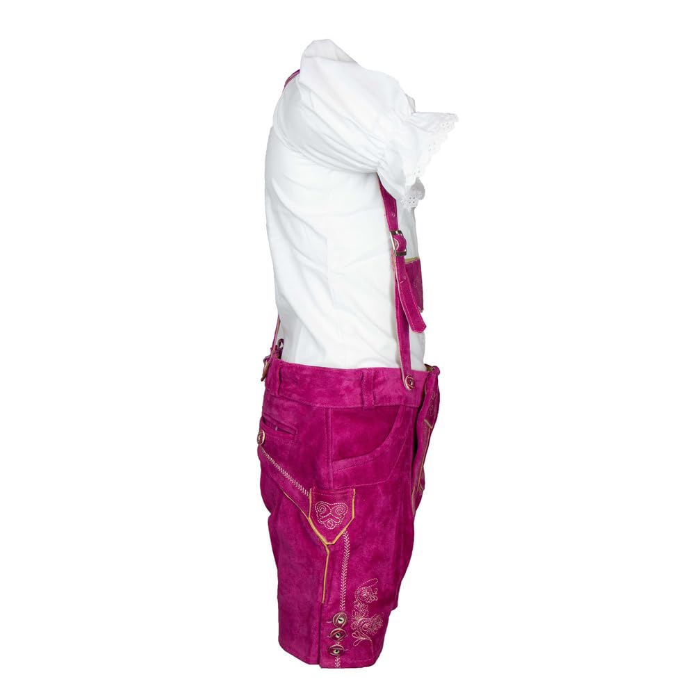 Trachtenset Mädchen Kurze Lederhose Antonia mit Bluse
