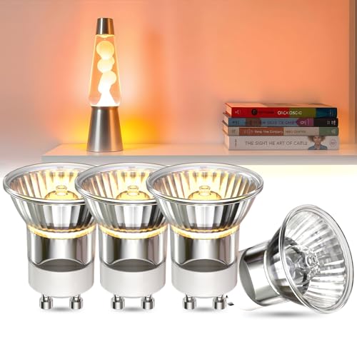 DoRight 4er Pack Lavalampe Glühbirne 35W, Mini MR11 GU10 Lavalampen Ersatz 360lm Dimmbare Reflektorlampe für Lavalampe, Kerzenwärmerlampe Warmweiß 2800K