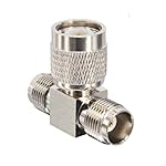 ABONIX-TNC-Male-to-Dual-TNC-Female-Tee-Connector-3-Way-RF-Coaxial-Adapter-Ideal-for-Antennas-Ham-Radio-Satellite-WiFi-Router-Pack-of-1