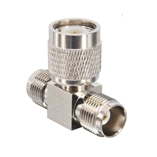 ABONIX-TNC-Male-to-Dual-TNC-Female-Tee-Connector-3-Way-RF-Coaxial-Adapter-Ideal-for-Antennas-Ham-Radio-Satellite-WiFi-Router-Pack-of-1