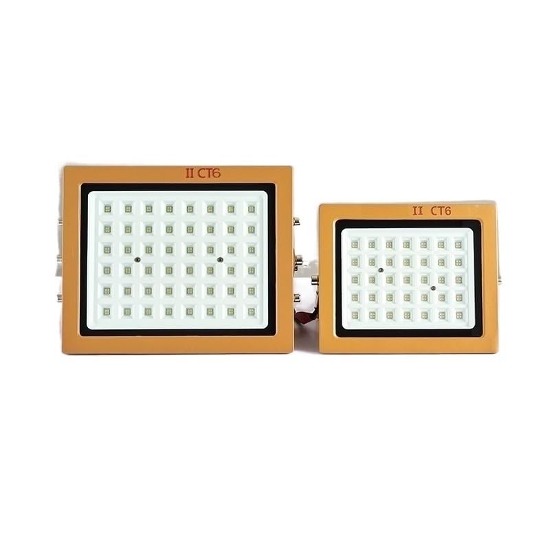 NOAMED 2pcs/lot Factory Light Plant Light Warehouse Led Lighting Lamp Tri-Proof Industrial Light LED Industrial Mining Light (Color : Square Yellow, Size : 200W)