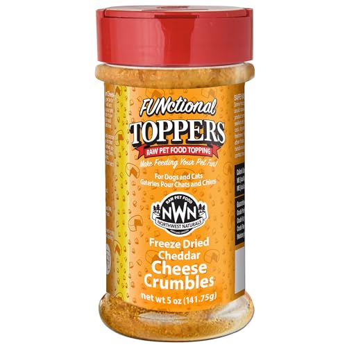 Image of Northwest Naturals Freeze-Dried Cheddar Cheese- Functional Topper - for Dogs and Cats - Healthy, Limited, Human Grade Ingredients, All Natural, Proudly Made in USA, 5 Oz (Pack of 1)