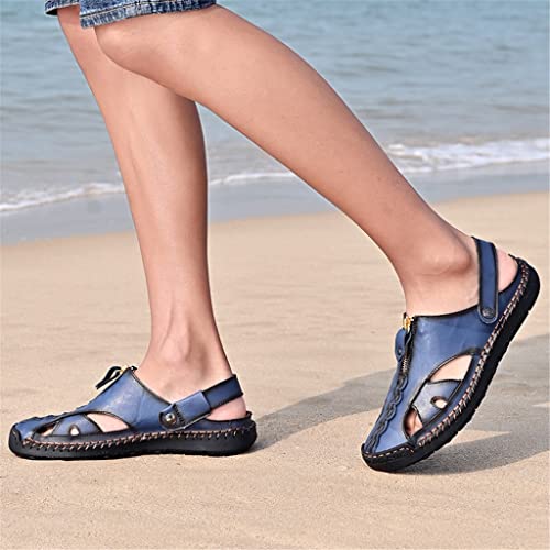 Fashion Men Sandals Plus Size Sandals Men Outdoor Walking Men Sandals Comfortable Men Shoes(White-Patch Five-Pointed star4,44 Code)3