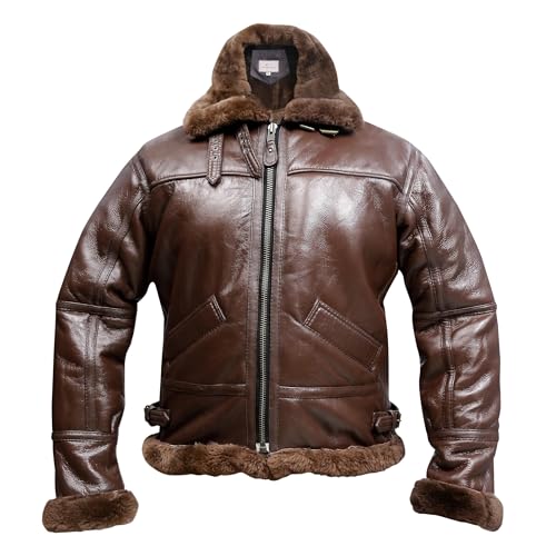 Image of B3 Bomber Jacket Aviator Real Shearling B3 Bomber Jacket Winter