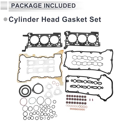Image of Cylinder Head Gasket Set for Jeep Grand Cherokee 3.0L 2014-2019 Engine Intake Exhaust Valve Cover Gaskets No.68147399AA 1 Set