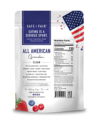 Image of The Safe + Fair Food Company All American Granola - Gluten-Free - 12oz