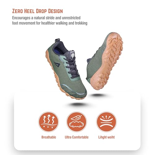 Image of Impakto Men's Barefoot Earthen Shoes | Wide Toe Box | Lightweight Shoes for Trainning, Running on Soft Ground & Workout | Minimalist Zero-Drop for Natural Movement | Anti-Skid & Flexible Rubber Sole