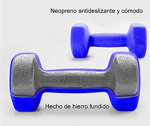 Set Of 2 Each 12 Lb Dark Blue Neoprene Coated Dumbbells Pair Hand Weights All-Purpose, Home Gym, Exercise 24 Lb Total Neoprene Set #TOP3