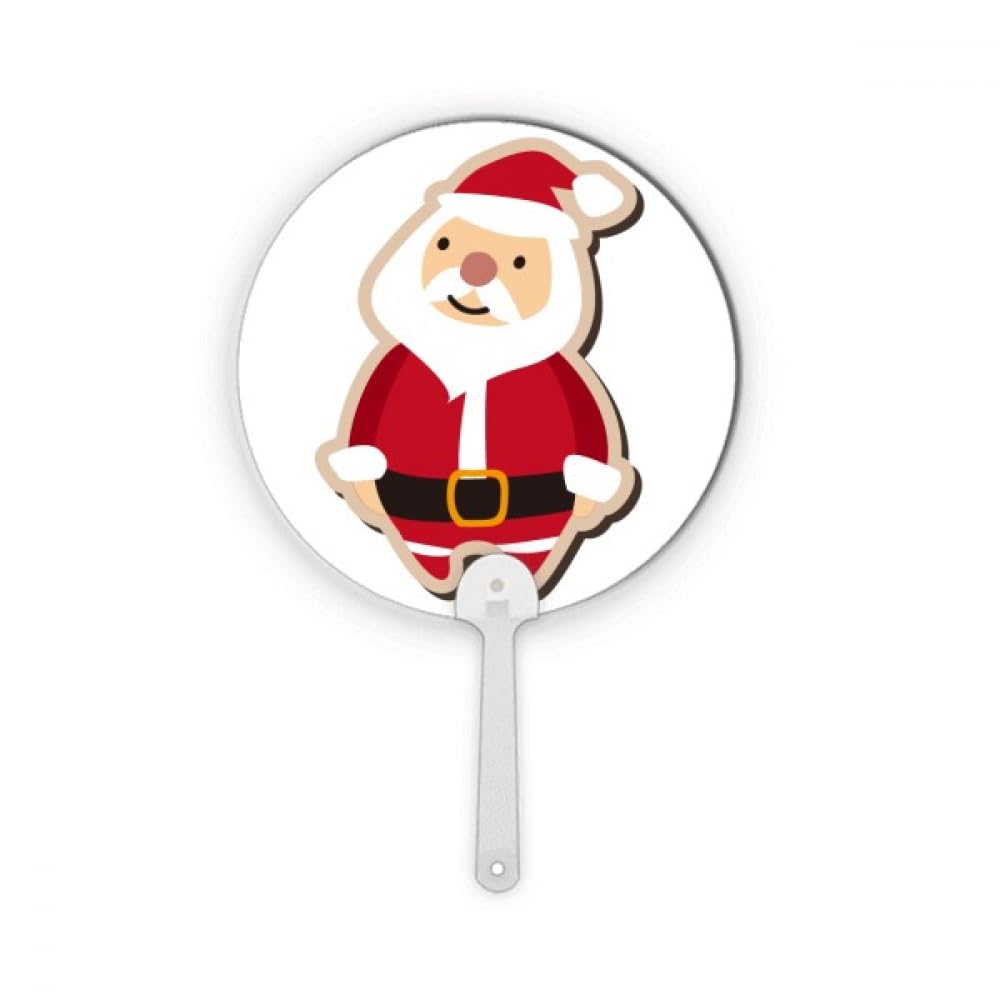 Éventail rond Santa Claus cadeau d'invité original pour fête de Noël