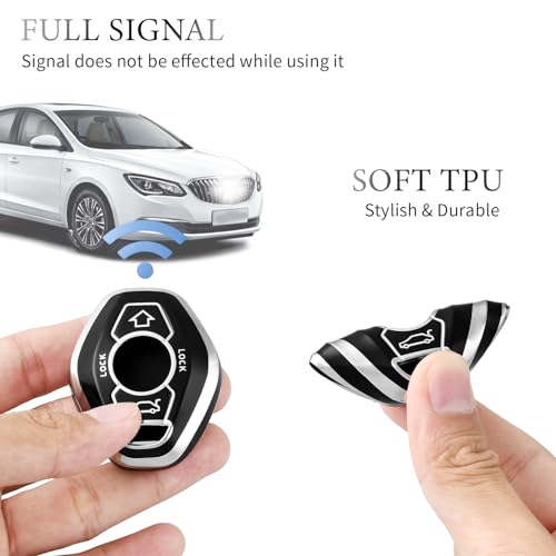 Coque de clé BMW protège boîtier usé contre chutes pour modèles E46 E39 E53 X5
