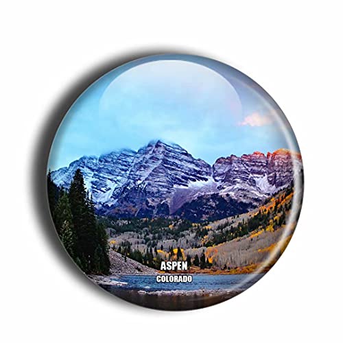 Aspen Colorado USA Aimant de réfrigérateur 3D fait à la main Souvenir de voyage Cadeau Collection Décoration