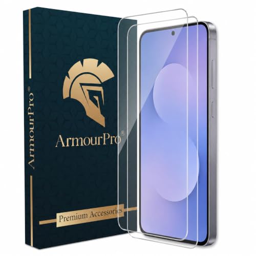Image of ArmourPro 3D Borderless Tempered Glass for Samsung Galaxy S25 FE, A37 and A57, Set of 2 HD Clear Screen Protectors with 3D Curved Edges, 9H Hardness, Oleophobic Coating, Case Friendly