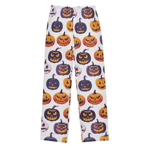 Halloween Pajama Pants Halloween Pumpkin B Long Sleep Pants Lounge Bottoms