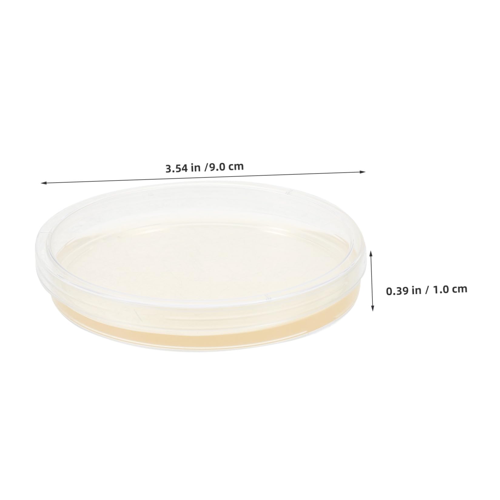 Placas de Petri de Agar Lb 9cm, 20 Pcs, Ps, Redondas | Prevertidas y Estériles, para Cultivo Microbiano y Laboratorio Escolar, Crecimiento Estable