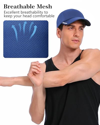 Image of GADIEMKENSD Running Hat Performance Mesh Hat, Excellent Ventilation, Lightweight, Reflective Design, Anti-Glare