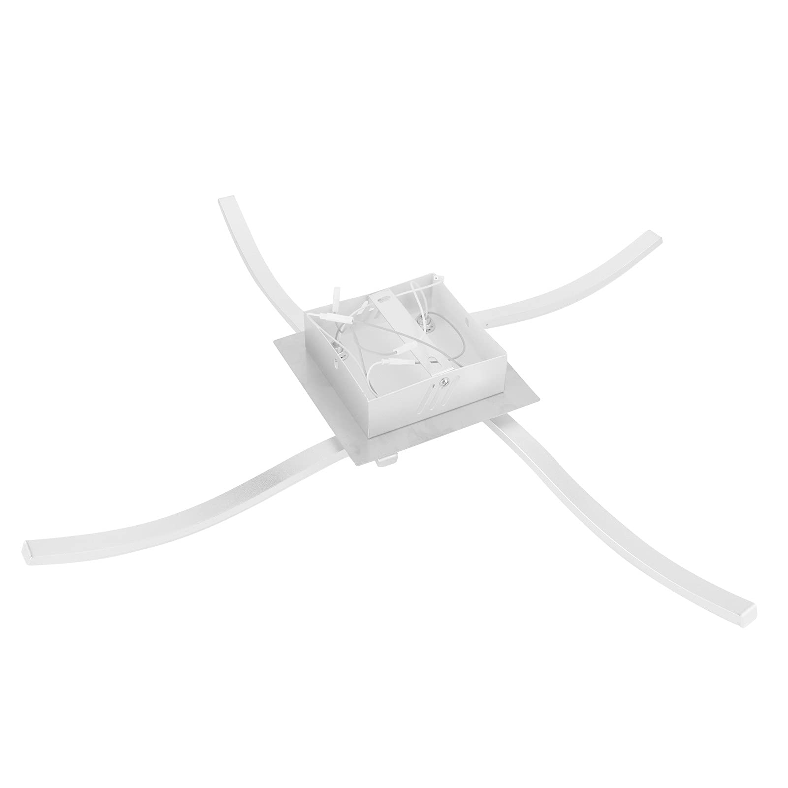 Hyuduo 140 LED Wavy Silicone Ceiling Light, Curved Aluminum Frame