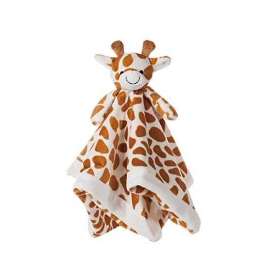 Apricot Lamb Lusso Coccole Peluche Carino Giraffa Neonato Animali di Peluche Coperta di Sicurezza Coperta Personaggio vivaio (Giraffa Gialla, 35 cm)