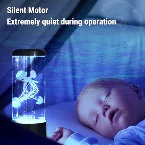 Lámpara de lava silenciosa para mesita de noche en dormitorios infantiles y escritorios de oficina 4