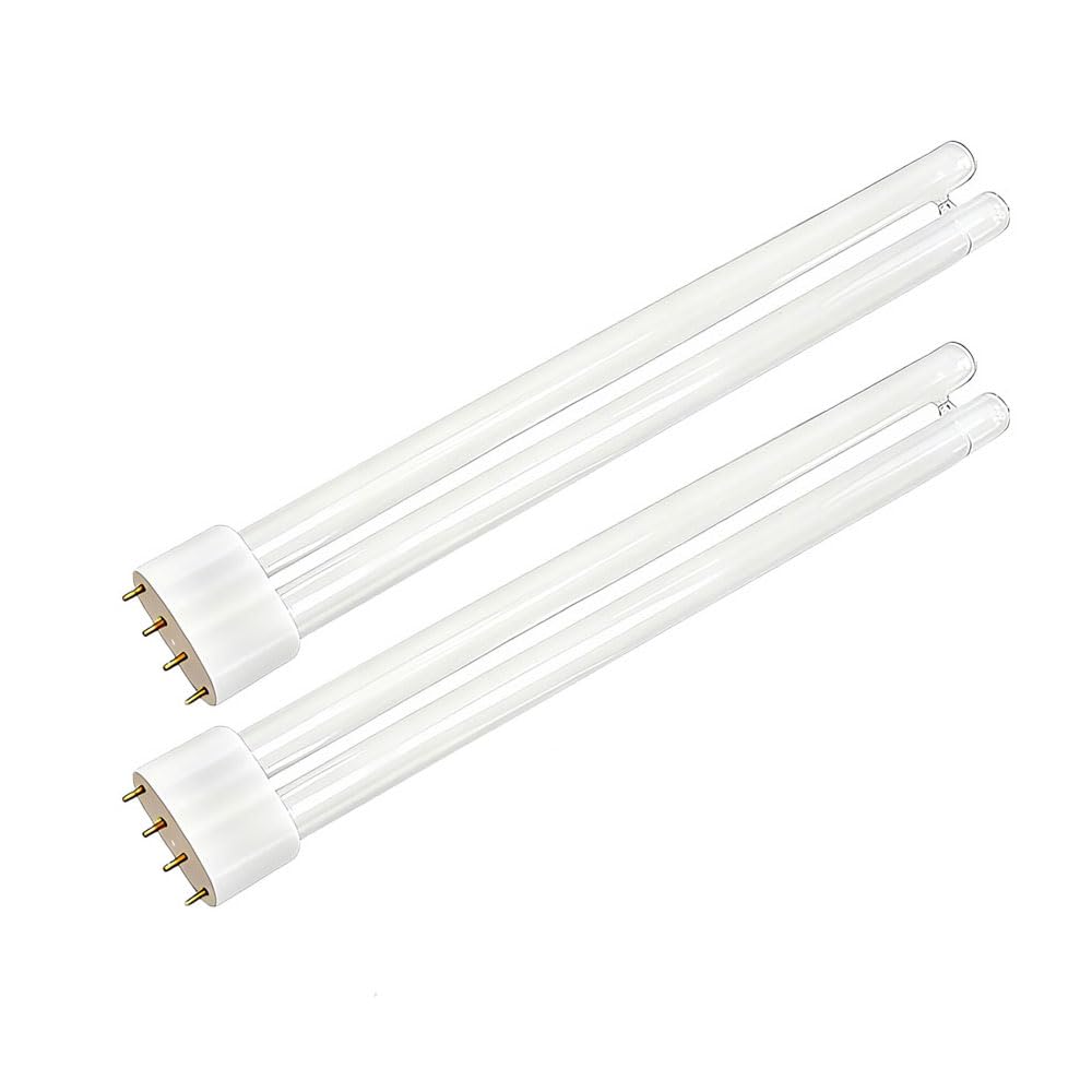 MouMouPurr 2 Pack 18W/830 2G11 4-Pin Fluorescent Light Bulbs, Natural White 4000K Low Energy Compact Fluorescent Lamp, 220V Compact Energy Saving Lamps