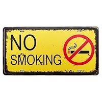 Amazon | VIEAURA 禁煙プレート NO SMOKING アメリカン ブリキ 看板