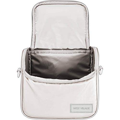 Lancheira Tiracolo Metal, Tilibra, West Villlage, 306568, Prata