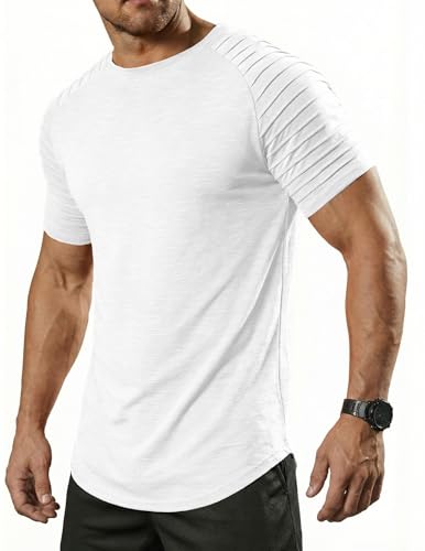 COOFANDY T-Shirt für Herren Rundhals Kurzarm Sport Tshirts Funktionsshirt...