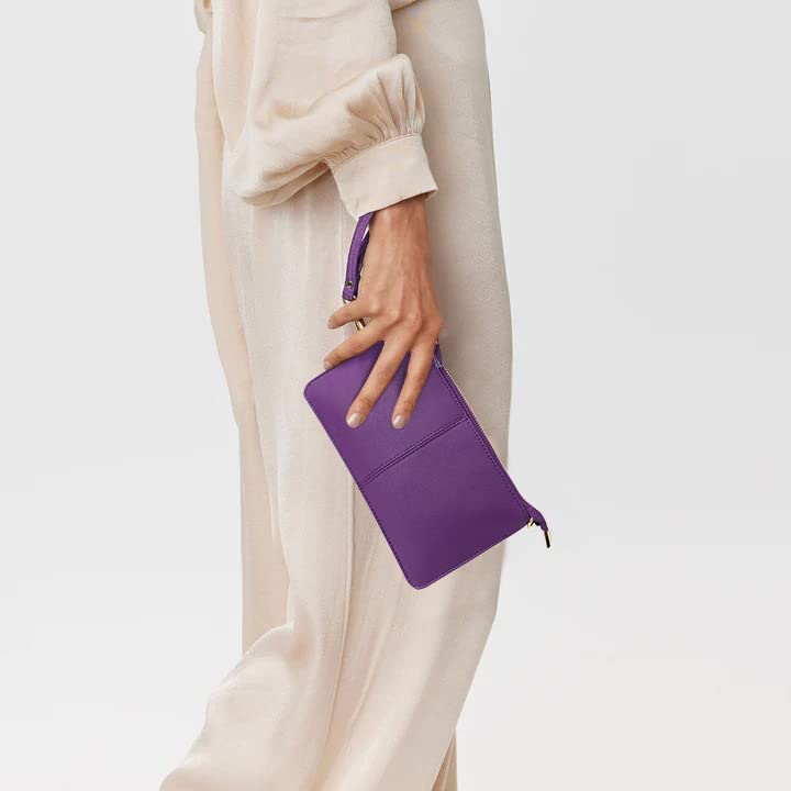 Image of Uromee Wristlet Wallet Clutch Purses for Women Genuine Leather Crossbody Bag Handbag with Detachable Shoulder Chain