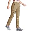Gopune-Womens-Outdoor-Hiking-Pants-Lightweight-Quick-Dry-Water-Resistant-Mountain-Trouser Gopune Women's Outdoor Lightweight Quick Dry Sportswear Water Resistant Hiking Pants with Pockets (Khaki,M)