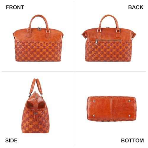 Image of Genuine Leather Handbags for Women Satchel Tote Bags Top Handle Bags