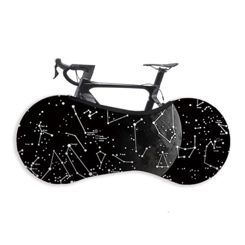 伸縮性のある自転車旅行バッグ - マウンテンバイクとロードバイク用のポータブル防塵収納パッキングバッグ、29パターンオプション(Star map)