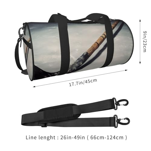 Hockey Stick Duffle Bag for Women Men Personal Item Travel Bags Canvas Weekender Overnight Bag Lightweight Sports Tote Gym Bags Carry On Luggage Bag4