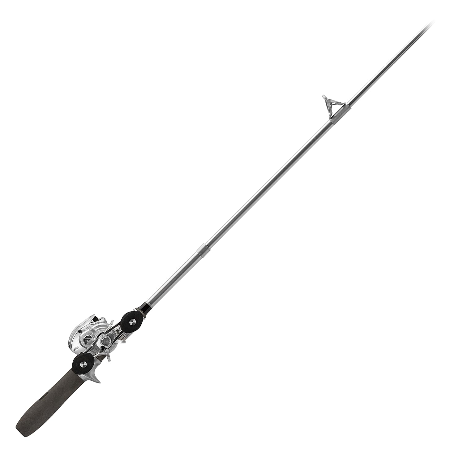 ProFISHiency: Premium Baitcast Pocket Combo | Medium Action IM6 Graphite | 43” Telescopic Rod | Tiny Spinning Reel w/ 5.2:1 Gear Ratio | 6+1 Bearing System w/Braid-Ready Spool - Silver/Gold