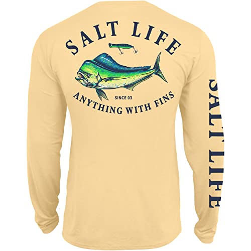Salt Life Boys' Dorado Motto Youth Long Sleeve Performance Tee