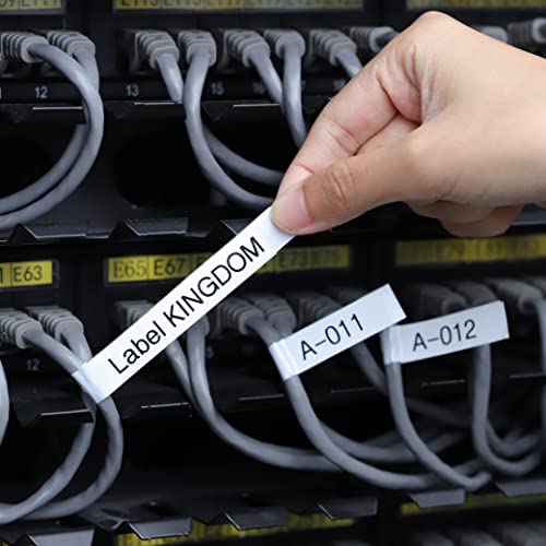 Image of 3-Pack Label KINGDOM TZe-FX231 Flexible Tape Compatible with Brother P Touch tzefx231 12mm 0.47 Flexible-ID Laminated Cable /Wire Label Maker Tape Refill for PTD210 PTH110 Printer