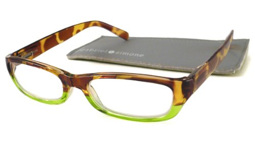 Gabriel + Simone Reading Glasses Reading Glasses - Emilie Citron Vert / Tortoise and Green