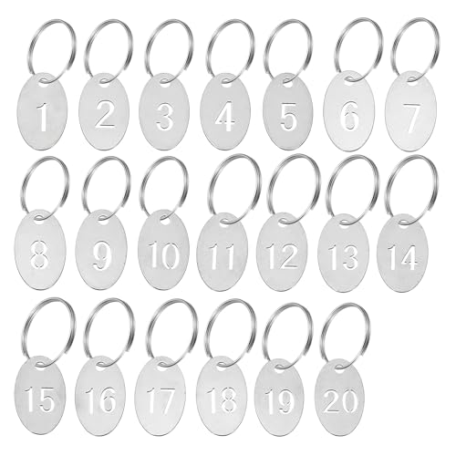 Etiquetas de identificación de números de 30 mm con grabado hueco duradero