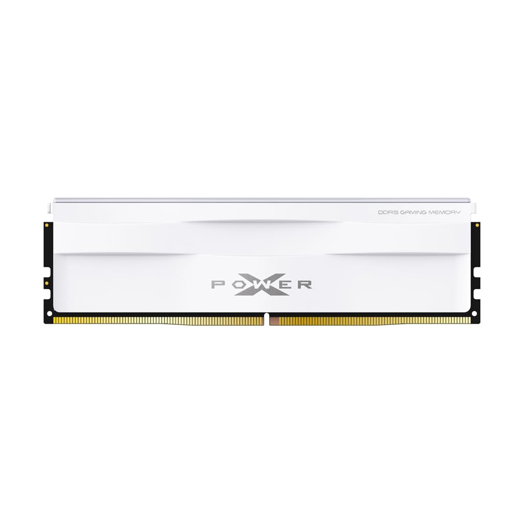 Silicon Power DDR5 16GB Zenith RGB 6000MT/s (PC5-48000) 288-pin CL36 1.35V UDIMM Módulo de memoria RAM de escritorio RAM SP016GXLWU60FFSH Blanco