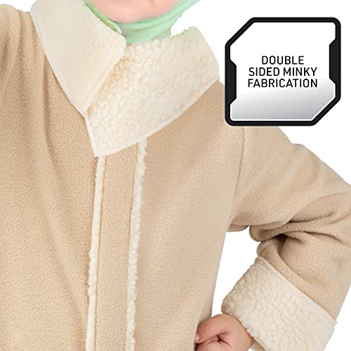 Image of STAR WARS Toddler Grogu Costume, Officially Licensed Mandalorian Toddler Yoda Halloween Costume for Boys