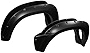 Fender Flares Compatible With 2012-2015 Toyota Tacoma Base & Pre Runner, Fleetside 73.5' Bed, Pocket Rivet Style PP Bolt On Fender Flares Left Hand Right Hand By IKON MOTORSPORTS,  2013 2014
