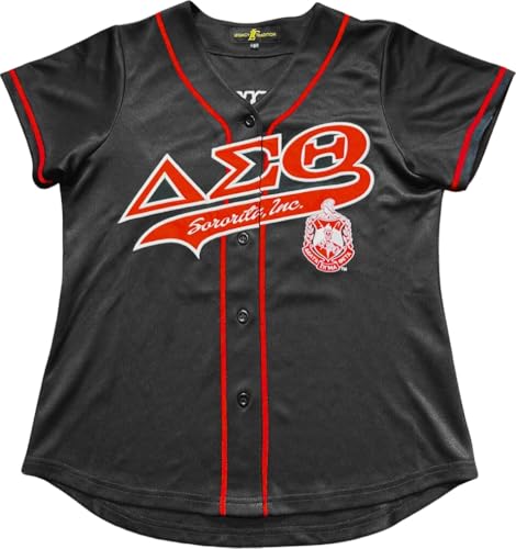 Legacy Tradition Delta Sigma/? Theta S1 Baseball Jersey [Black - L] - ID#41966