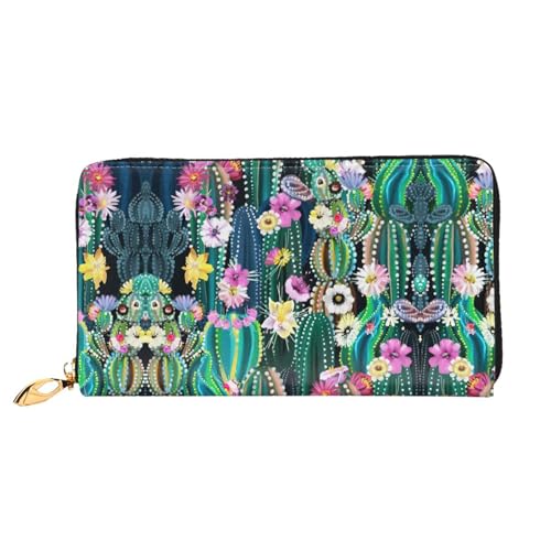 Pochettes de voyage en cuir à fleurs de cactus pour organiser vos déplacements