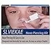 Nose Piercing Kit, SLVIEKAE Self Nose Piercing Gun Nose Piercing Kit Tool Disposable Piercing Kit (Black)