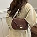 Ldabrye Fashionable Casual Underarm Bag PU Leather Shoulder Bag Practical Handbag for Students and Professionals