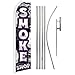 Smoke Shop (Purple) Swooper Feather Flag & Pole Kit - Great for Tobacco Stores, Smoke Shops, Carnival, Fair Events and Businnesses