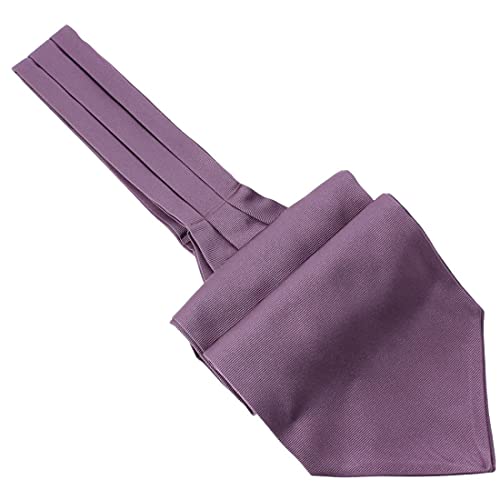 Ascot en soie violet parme Tony & Paul, la lavallière idéale pour un mariage élégant