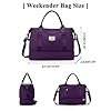Sac de Voyage pour Femme,Cabine Avion Easyjet Bagage à Main Léger,Sac fourre-Tout de Sport Imperméable pour Week-End avec Compartiment à Chaussures pour Travel Gym Danse,A15-Pourpre foncé #3