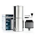Frizzlife G190 Gravity-Fed Water Filter System, NSF Certified Element Reduces 99% Chlorine, Bad Taste & Odor, 10+ Impurities, 304 Stainless Steel Countertop System for Home and Outdoor, 1.75G