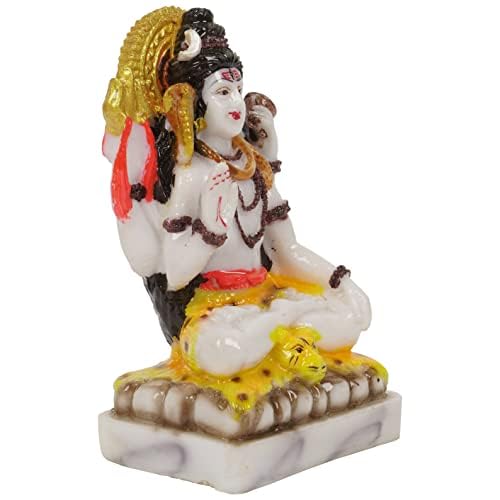 IBA Indianbeautifulart Hindu God Lord Shiva Idol Murti Spiritual Figurine Religious Showpiece Home & Office Table Decor-BW
