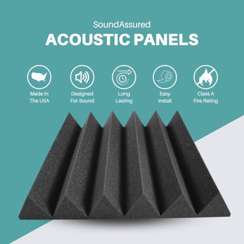 Espuma acústica a granel para insonorización y reducción de sonido en estudio, paquetes de 48 pies cuadrados, disponible en 1 pulgada, 2 pulgadas, 3 pulgadas y 4 pulgadas, diseño en cuña (2 pulgadas) miniatura 2